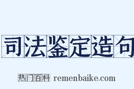 司法鉴定造句是什么意思的图片